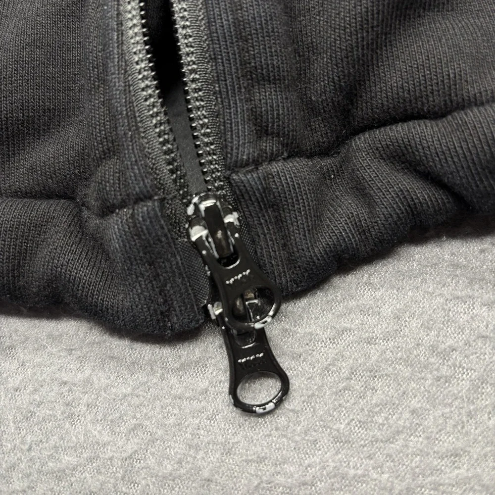 KITH Cotton Jacket Black Full Zip Pockets Mesh Lined Casual Streetwear‎